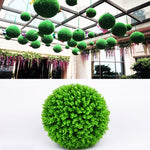Palla decorativa artificiale eucalipto verde 20 cm