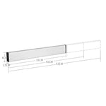 Portacoltelli magnetico a parete in acciaio inox 31x4x1,5 cm