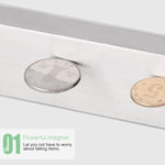 Portacoltelli magnetico a parete in acciaio inox 31x4x1,5 cm