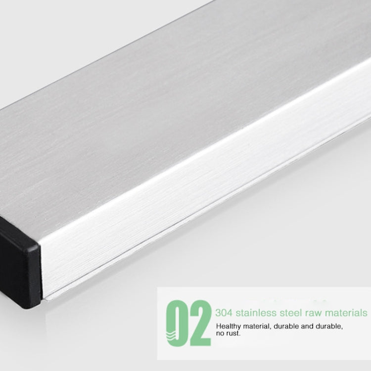 Portacoltelli magnetico a parete in acciaio inox 31x4x1,5 cm