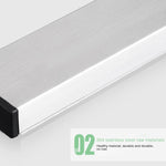 Portacoltelli magnetico a parete in acciaio inox 304 51x4x1,5 cm