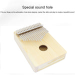Kalimba a 17 toni in legno di acacia con chiavi in acciaio - immagine 3