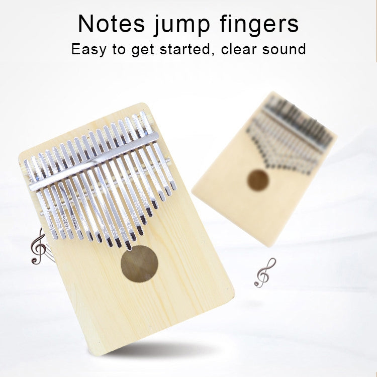 Kalimba a 17 toni in legno di acacia con chiavi in acciaio - immagine 4