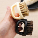 Pennello da barba portatile uomo 3 pezzi in ABS bianco