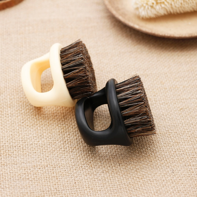Pennello da barba portatile uomo 3 pezzi in ABS bianco