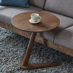 Tavolino rotondo multifunzionale in legno nordico 50cm