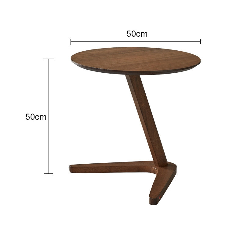 Tavolino rotondo multifunzionale in legno nordico 50cm