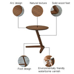 Tavolino rotondo multifunzionale in legno nordico 50cm
