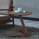 Tavolino rotondo multifunzionale in legno nordico 50cm