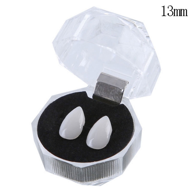 Dentiere zanne da vampiro 13 mm per Halloween