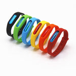 Braccialetti repellenti antizanzare in silicone 20 pezzi