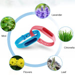 Braccialetti repellenti antizanzare in silicone 20 pezzi
