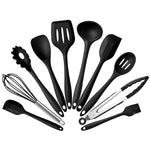 Set utensili da cucina in silicone 10 pezzi colorati