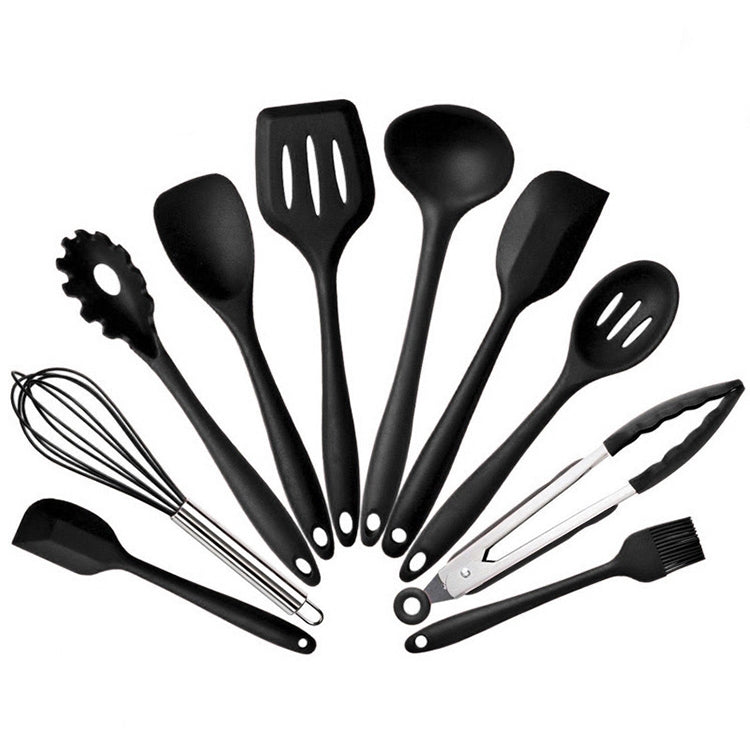 Set utensili da cucina in silicone 10 pezzi colorati
