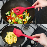 Set utensili da cucina in silicone 10 pezzi colorati