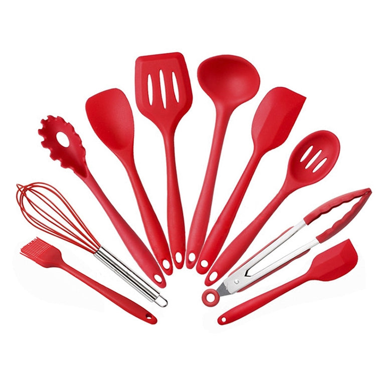 Set utensili da cucina in silicone 10 pezzi colorati