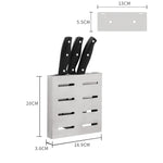 Portacoltelli da appendere in acciaio inox 304