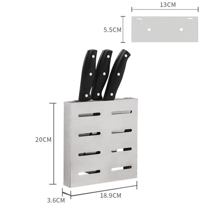 Portacoltelli da appendere in acciaio inox 304