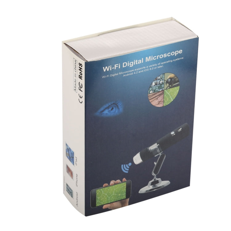 Microscopio digitale WiFi HD 50X-1000X 1920x1080 con 8 LED