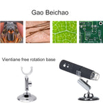 Microscopio digitale WiFi HD 50X-1000X 1920x1080 con 8 LED