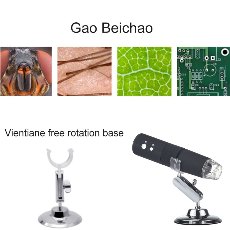 Microscopio digitale WiFi HD 50X-1000X 1920x1080 con 8 LED