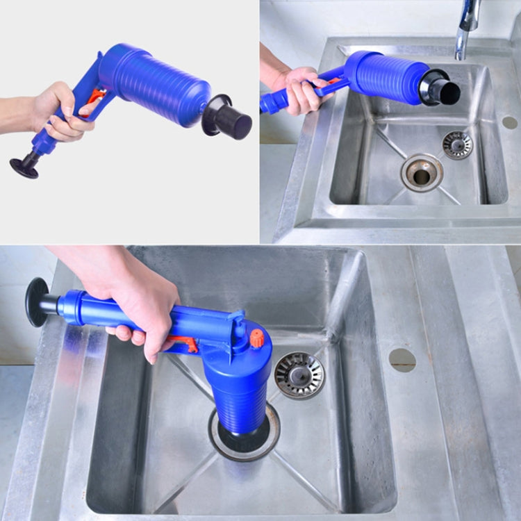 Stantuffo ad aria per scarichi cucina e bagno con 4 adattatori