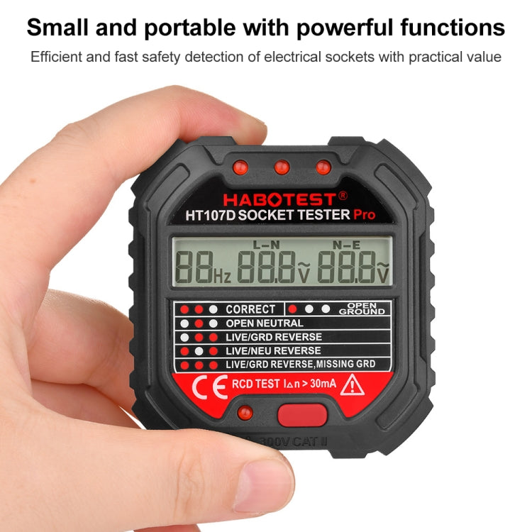 Tester presa digitale multifunzionale HABOTEST HT107D