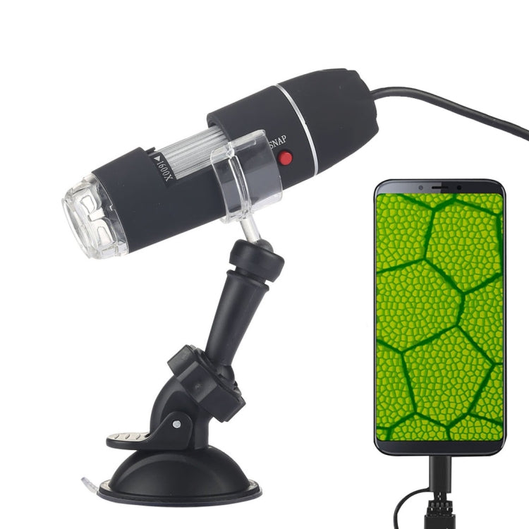 Microscopio digitale USB 1600X con 8 LED e sensore HD 0,3 MP