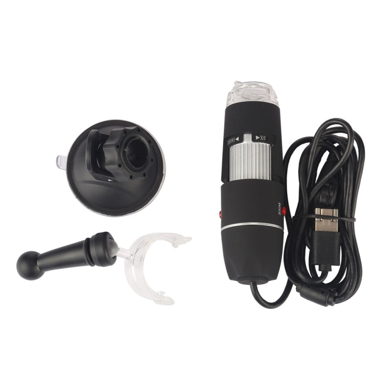 Microscopio digitale USB 1600X con 8 LED e sensore HD 0,3 MP