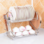 Supporto ceppo coltelli doppio disco in acciaio inox