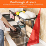 Portaoggetti scolapiatti cucina in acciaio inox 62 cm