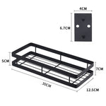 Scaffale condimenti da parete 30 cm senza perforazione