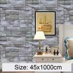 Carta da parati adesiva 3D effetto pietra 45x1000 cm