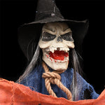 Scheletro elettrico Halloween con luci e voce 35cm