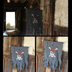 Decorazione Halloween Jolly Roger Skull 47x51 cm