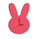 Orologio da parete decorativo con motivo coniglio 30x19 cm