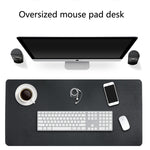 Tappetino mouse multifunzione in pelle PU 90x45 cm