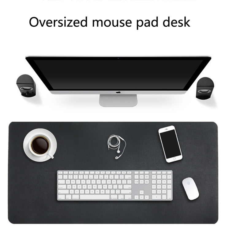 Tappetino mouse multifunzione in pelle PU 90x45 cm