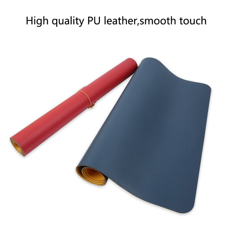 Tappetino mouse multifunzione in pelle PU 90x45 cm