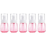 Set 5 bottiglie da viaggio in plastica 30 ml a prova perdite