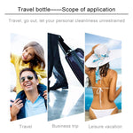 Set 5 bottiglie da viaggio in plastica 30 ml a prova perdite