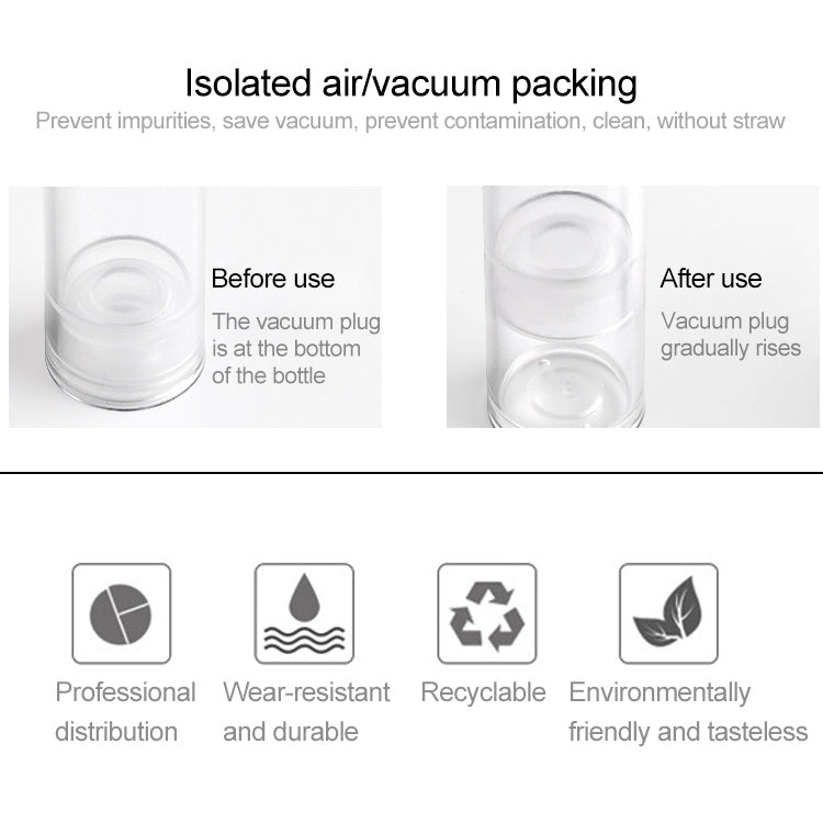 Flacone spray portatile Airless 10 ml, set 5 pezzi