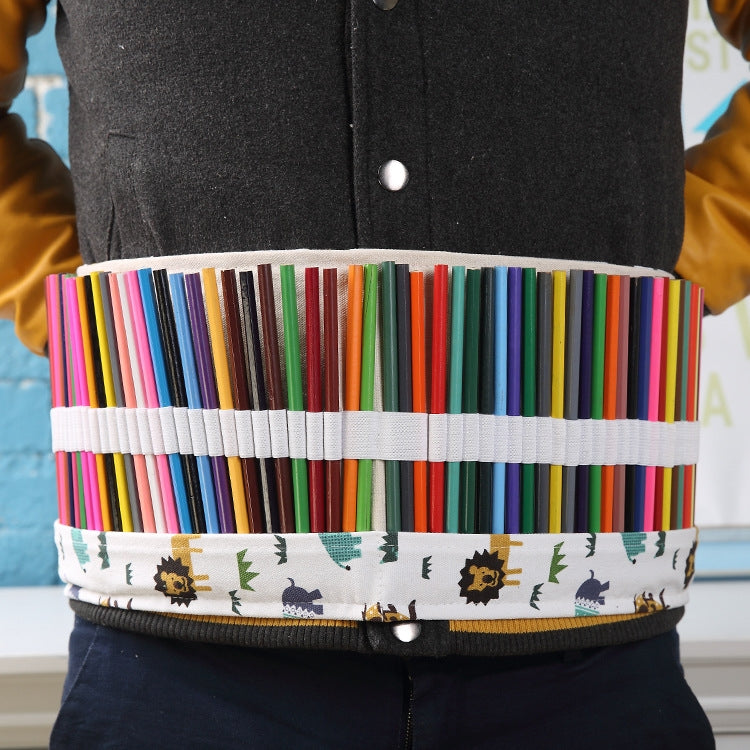Astuccio arrotolabile per penne 48 slot in tela