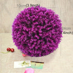 Ornamento palla decorativa eucalipto viola 28 cm