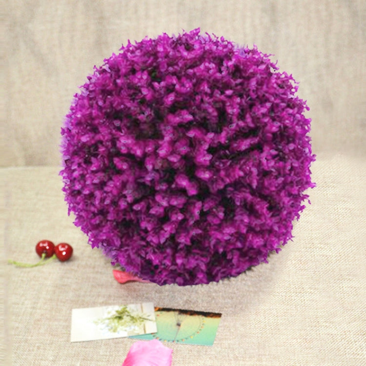 Palla topiaria artificiale eucalipto viola 34 cm