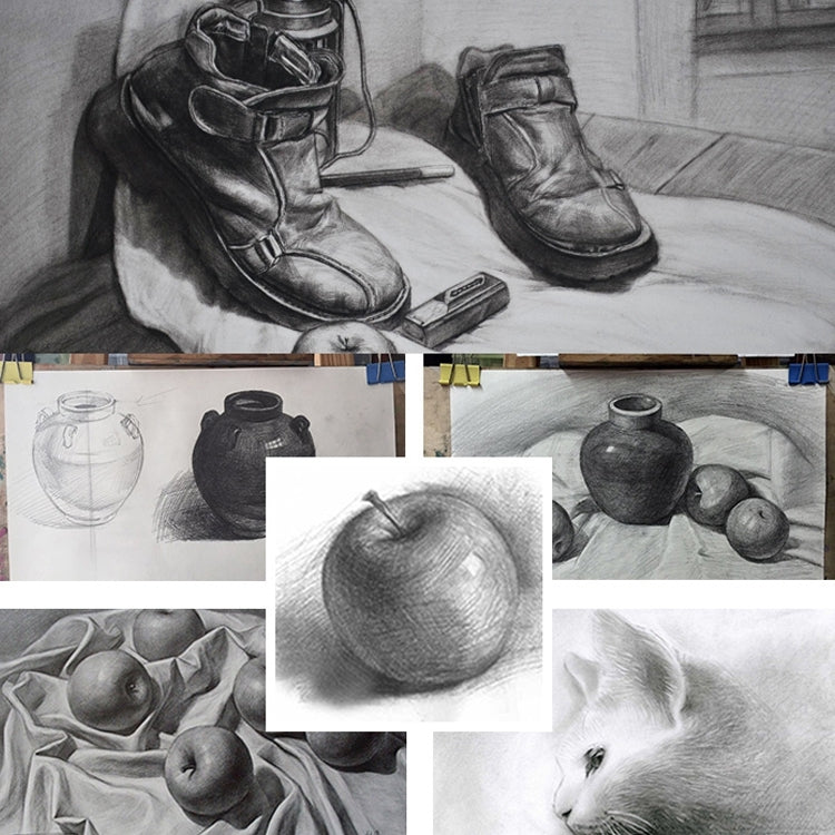 Set 12 Matite Grafite 2B per Disegno e Scrittura