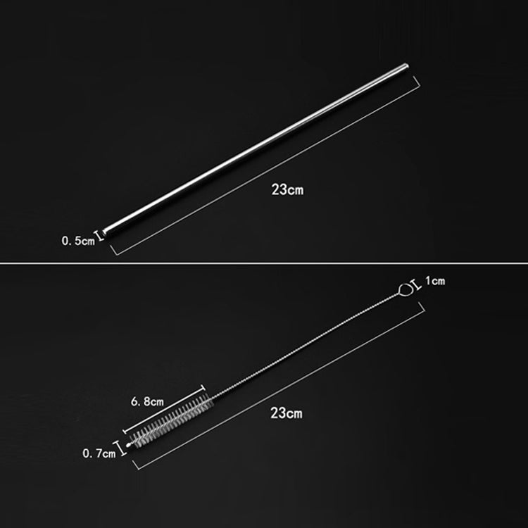 4 cannucce riutilizzabili in acciaio inox con kit spazzole