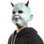 Copricapo con maschera vampiro diavolo in lattice Halloween