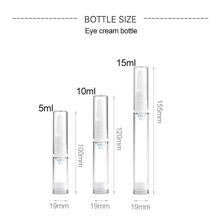 Contenitori bottiglie con pompa 5 ml trasparenti 5 pezzi