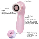 Spazzola elettrica per pulizia viso 6 in 1 con ricarica USB - immagine 6